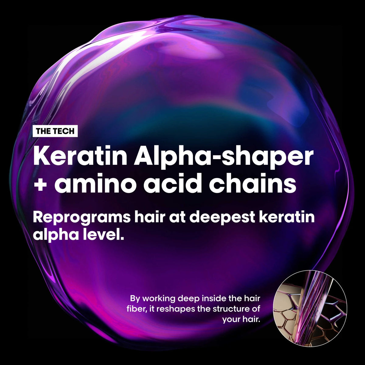 L'Oréal Professionnel Keratin Alpha Sleek Professional Sulfate-Free Shampoo 300ml