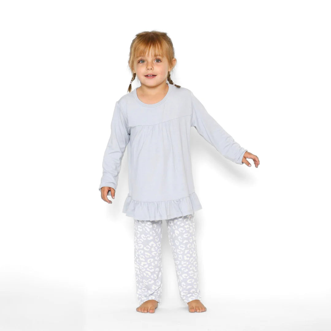 Pijama Niña de Algodón Pima - Celeste | Nala Maternity
