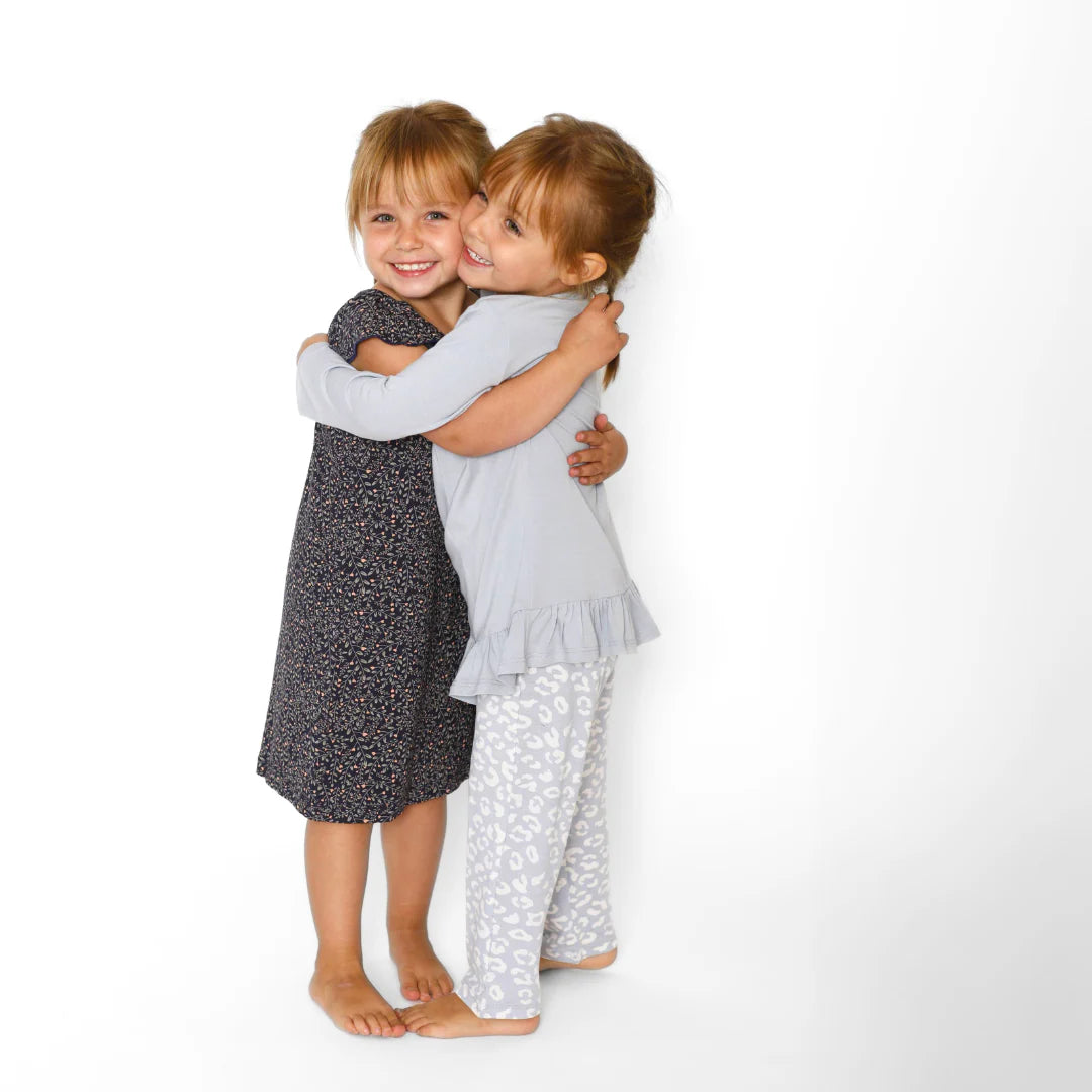 Pijama Niña de Algodón Pima - Celeste | Nala Maternity