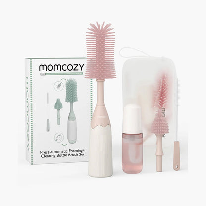 Kit de Cepillos para Mamaderas - Rosa | MomCozy