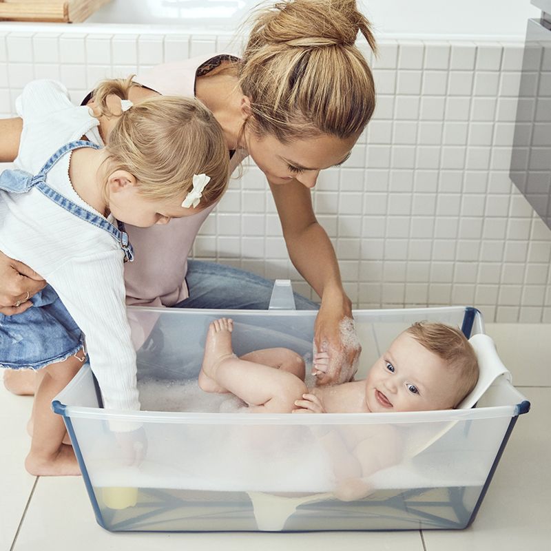 Tina Plegable Flexi Bath - Transparent Blue  | Stokke