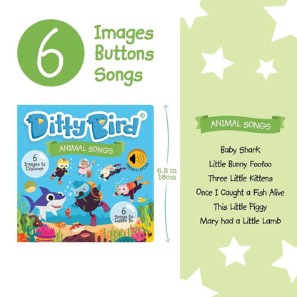 Libro Interactivo Musical - Animal Songs | Ditty Bird