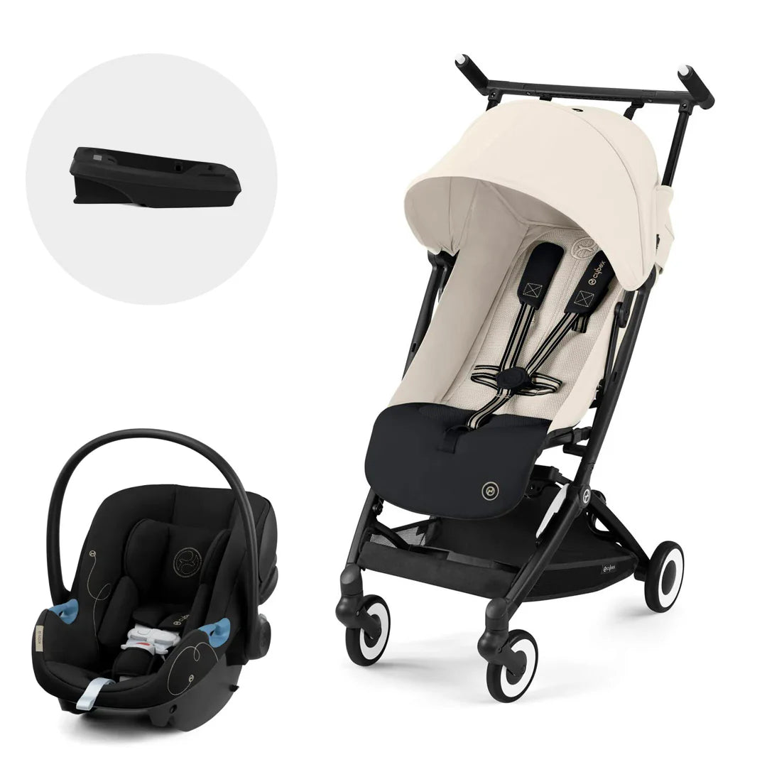Travel System: Coche Libelle + Silla Aton G + Base G - Canvas White | CYBEX