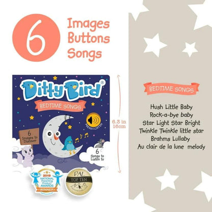 Libro Interactivo Musical - Bedtime Songs | Ditty Bird