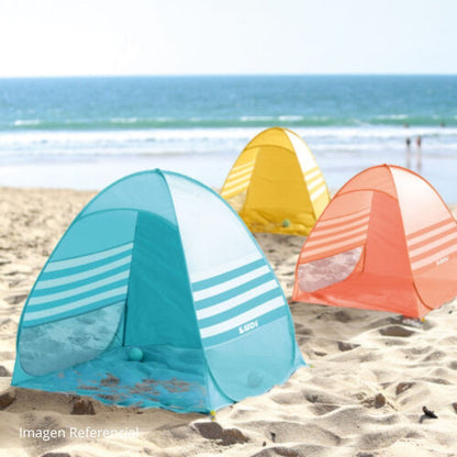 Carpa de Playa Plegable con Filtro UV - Naranja | Ludi