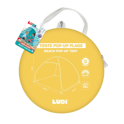 Carpa de Playa Plegable con Filtro UV - Naranja | Ludi