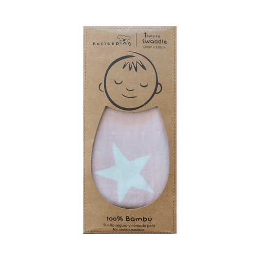 Manta Swaddle Bambú - Rosado | Kosleeping