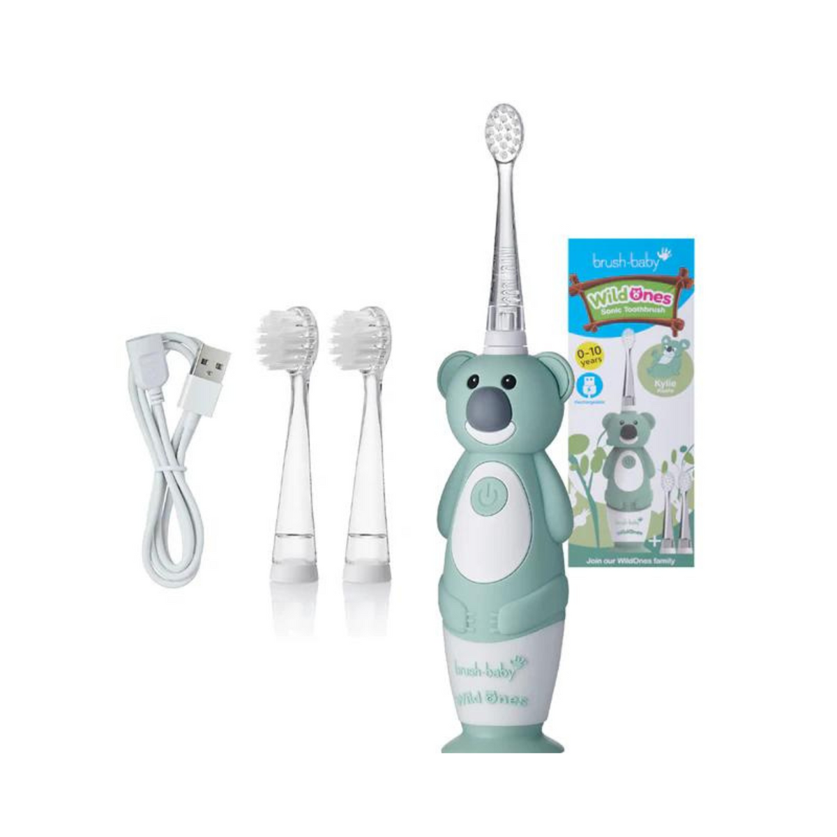 Cepillo de Dientes Eléctrico Recargable para Bebés y Niños WildOnes - Koala | Brush Baby