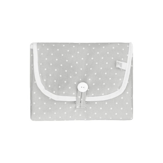 Mudador Portátil - Puntitos Gris | Bee-Bee
