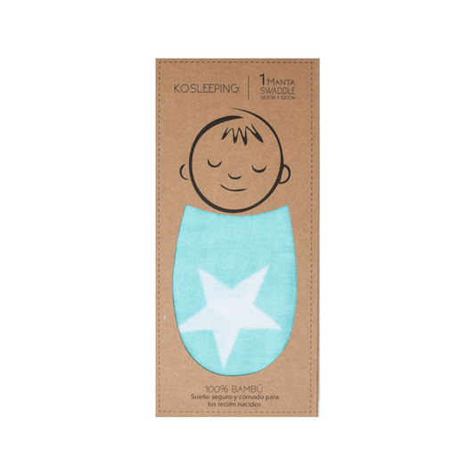 Manta Swaddle Bambú - Verde | Kosleeping
