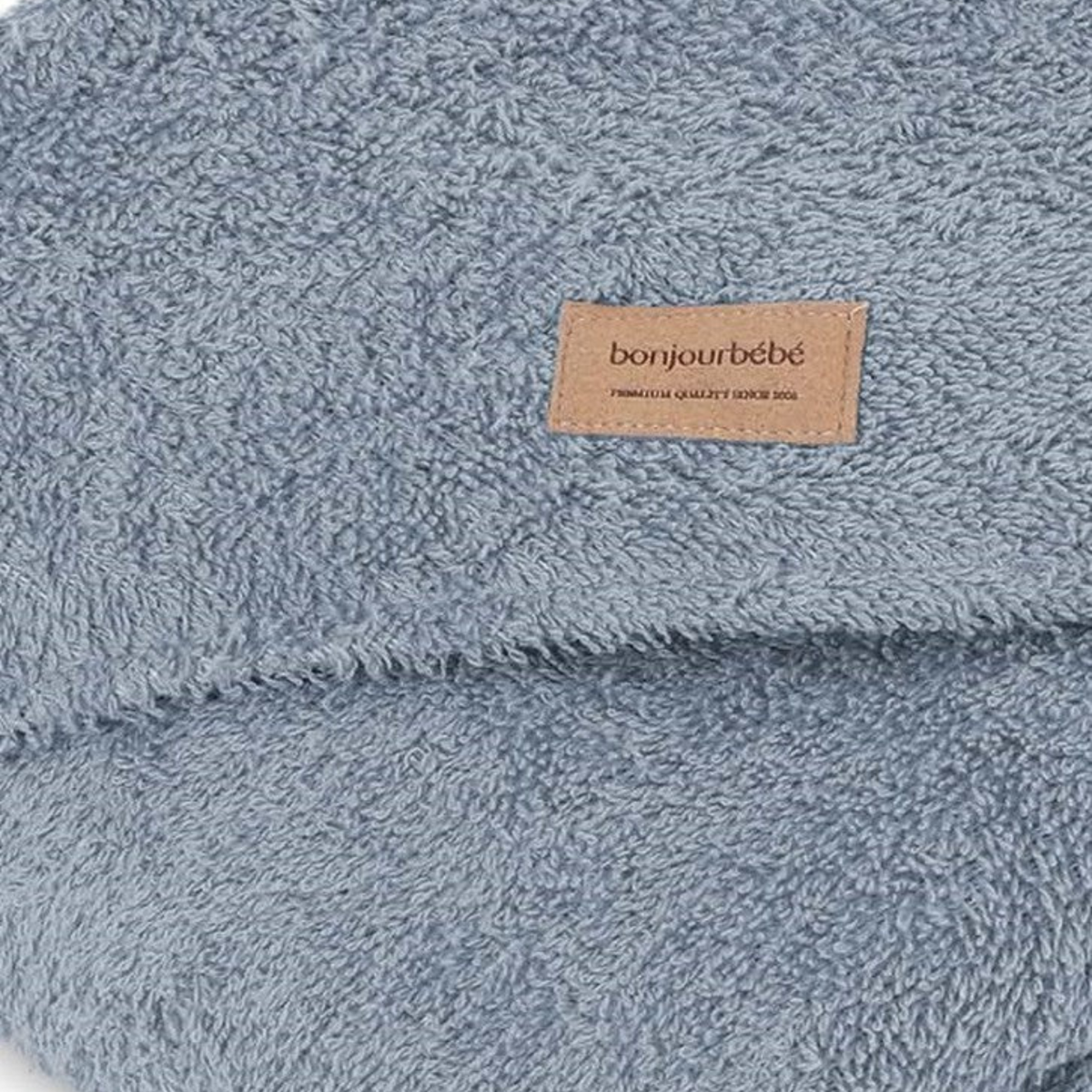 Toalla de Baño con Capucha 100% Algodón - Denim Blue | Bonjourbébé