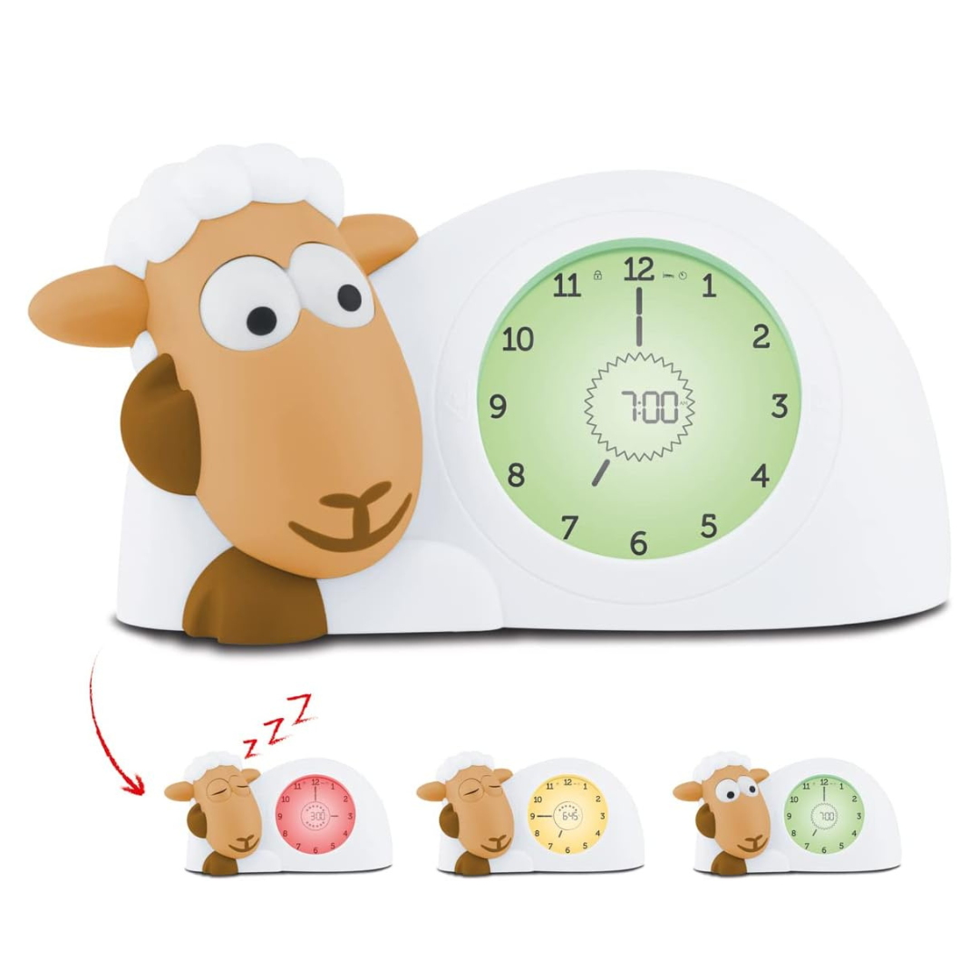 Reloj Educador de Sueño y Luz Noctuna para Niños - Sam The Sheep - Camel | Zazu