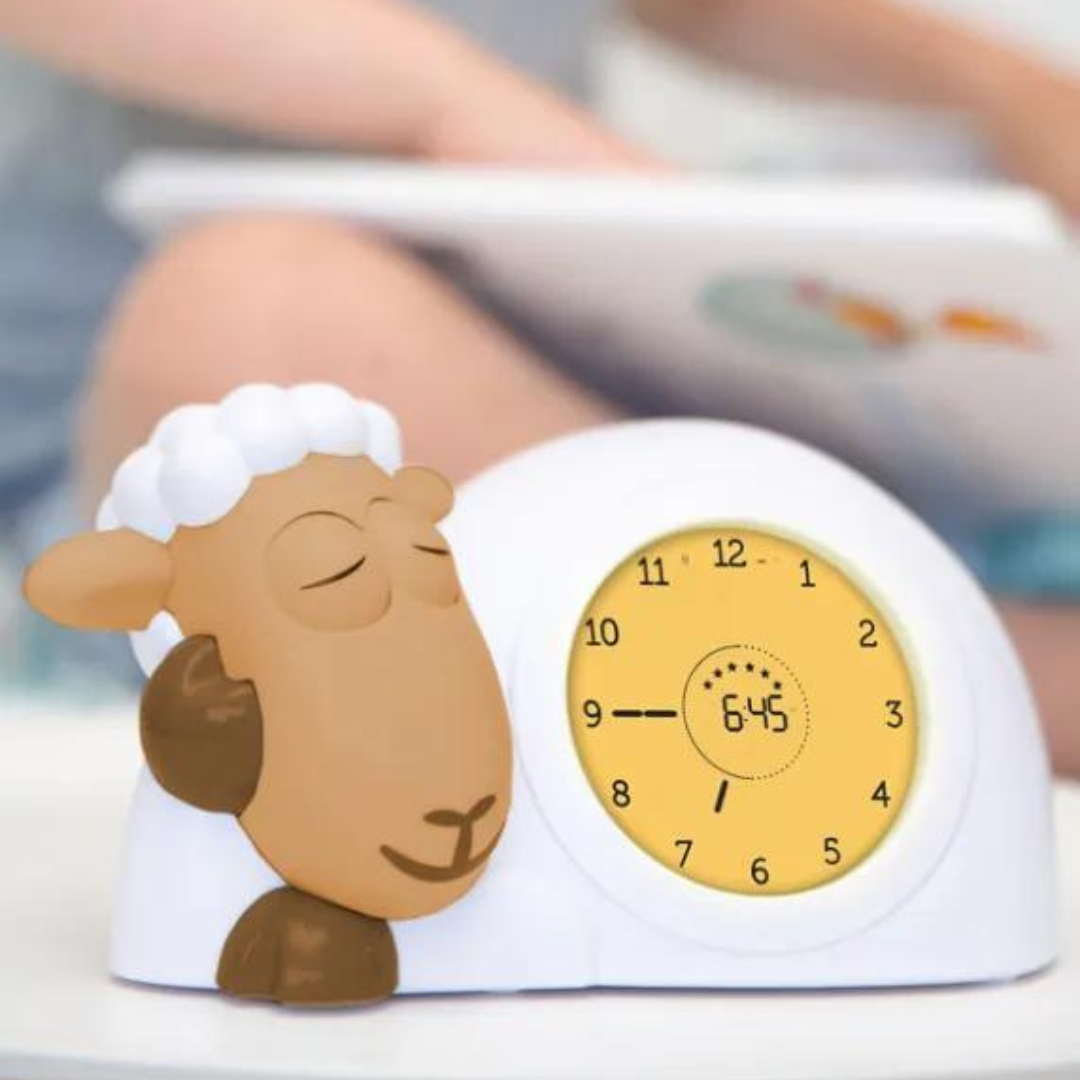Reloj Educador de Sueño y Luz Noctuna para Niños - Sam The Sheep - Camel | Zazu