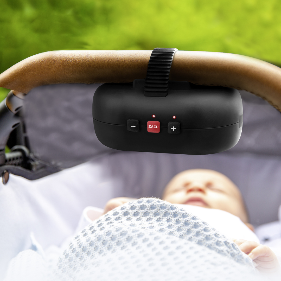 Mecedor de Coches Portátil con Batería Recargable y Sensor de Llanto - Negro | Zazu