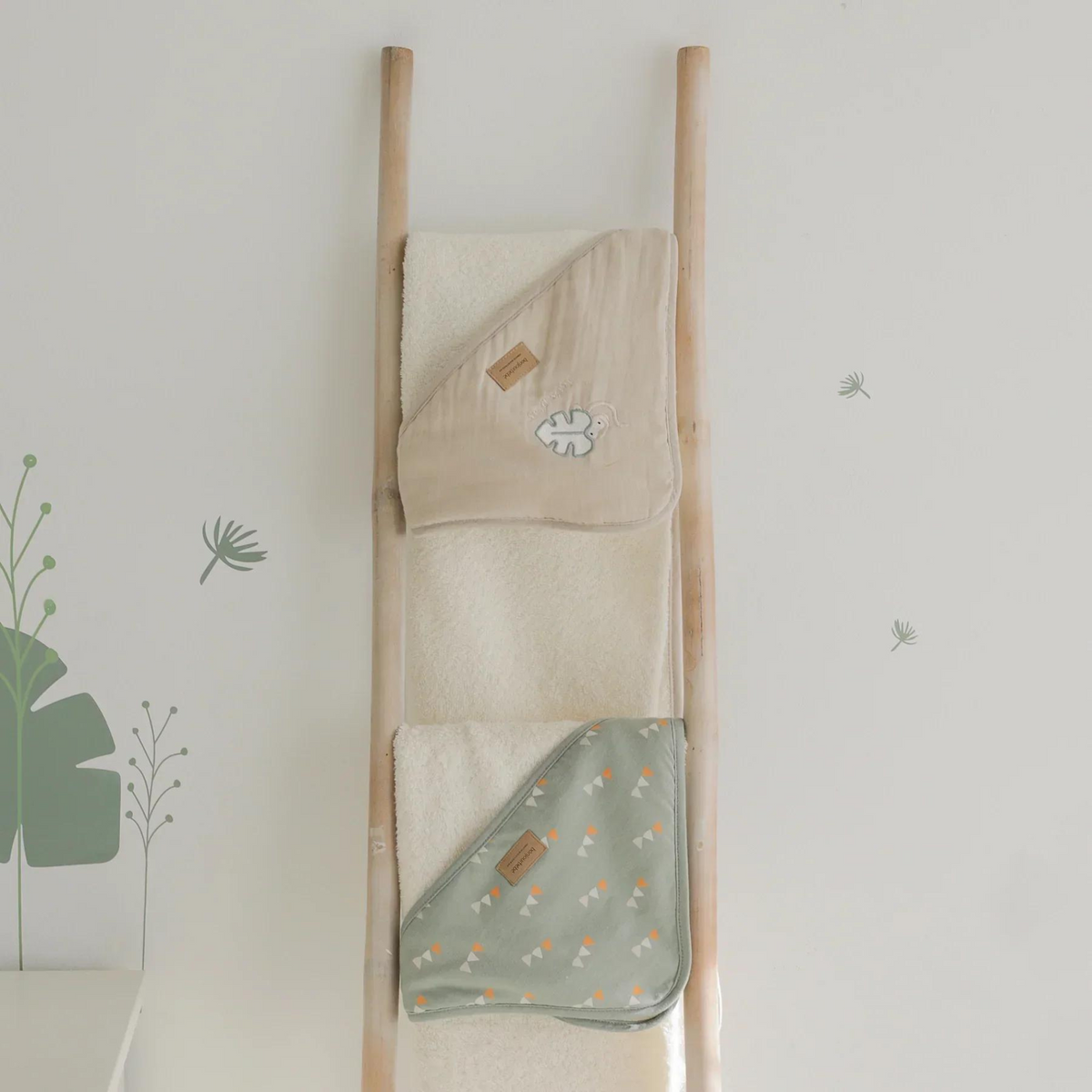 Toalla de Baño con Capucha 100% Algodón - Hunter Green | Bonjourbébé