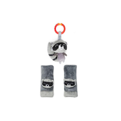 Almohadilla para Arnés con Juguete Multisensorial Diono Baby - Mapache | Diono