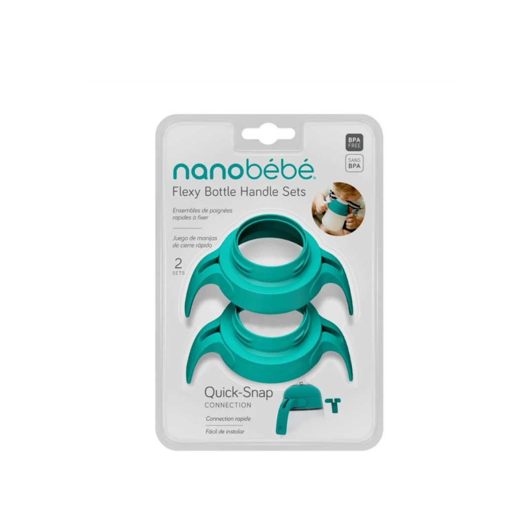 Pack 2 Asas Mamadera - Turquesa | Nanobebé