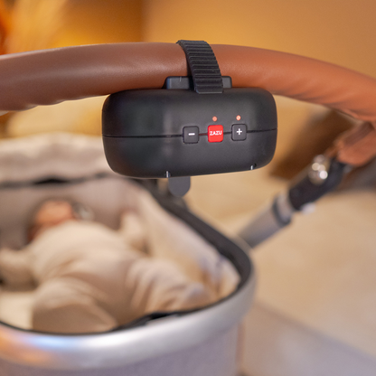 Mecedor de Coches Portátil con Batería Recargable y Sensor de Llanto - Negro | Zazu