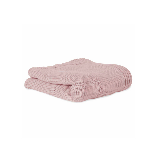 Manta Punto Ivy 100% Algodón Orgánico - Rosa | Bonjourbébé