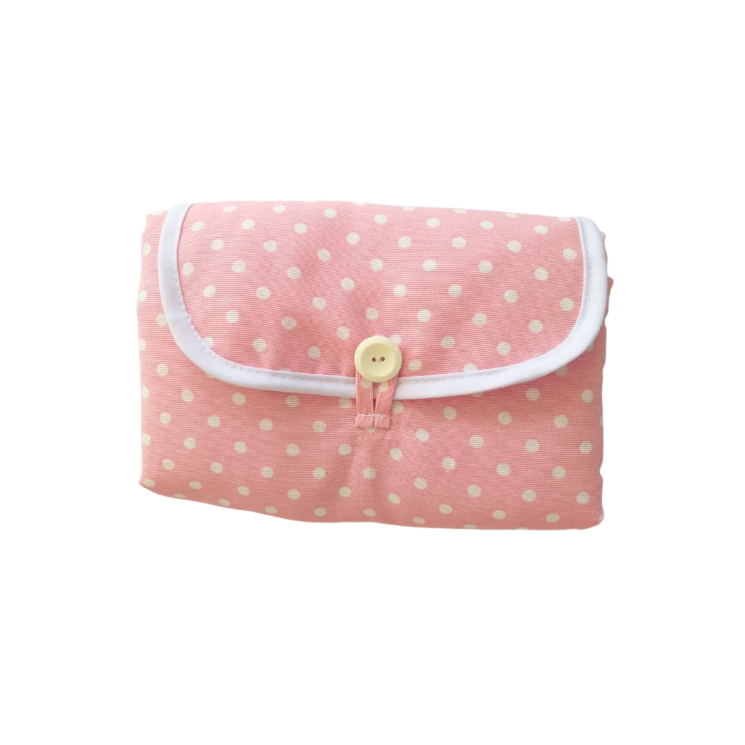 Mudador Portátil - Puntitos Rosado | Bee-Bee
