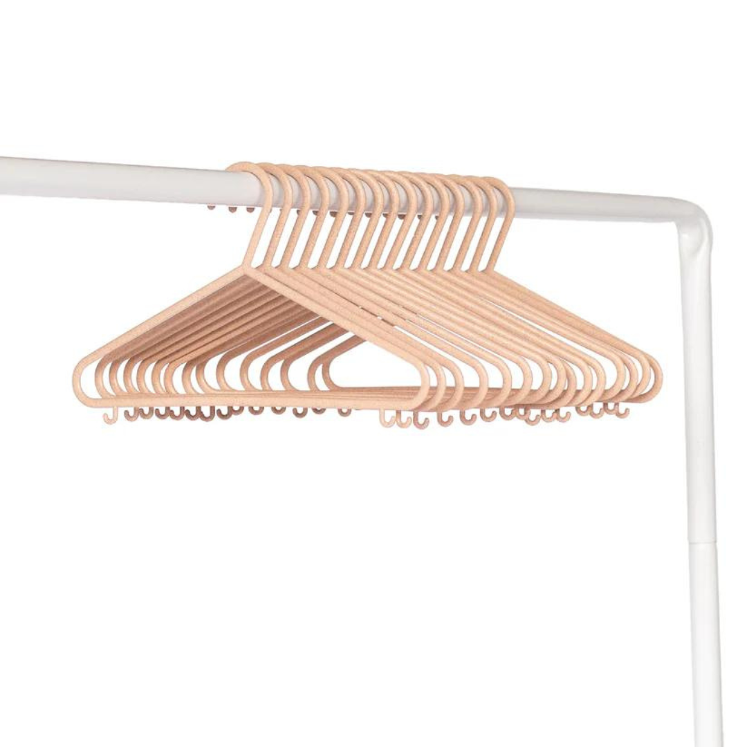 Set de 30 Colgadores Ecológicos para Ropa de Bebés y Niños - Rosado | 3 Sprouts