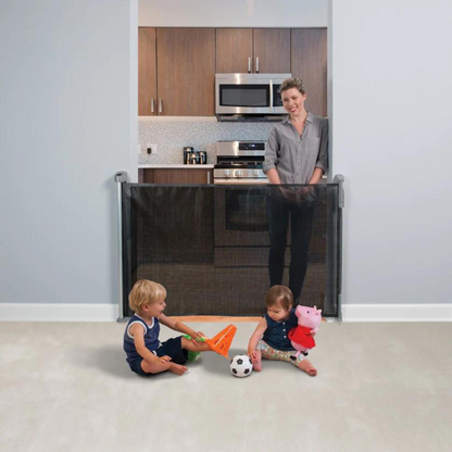 Puerta de Seguridad Infantil Retráctil (140 cm) - Negro | KidCo