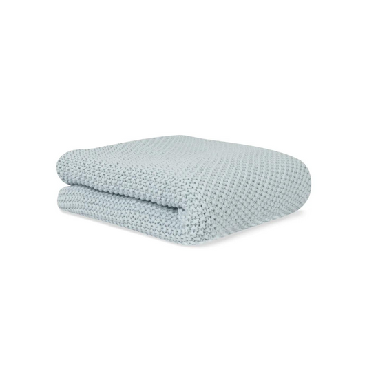 Manta Punto Rice 100% Algodón Orgánico - Azul | Bonjourbébé