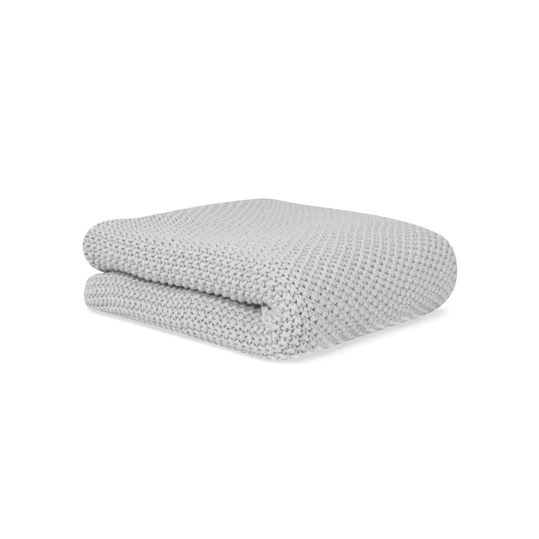 Manta Punto Rice 100% Algodón Orgánico - Gris | Bonjourbébé