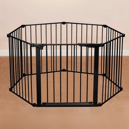 Puerta de Seguridad Autoconfigurable con Cierre Automático (210 cm) - Negro | KidCo