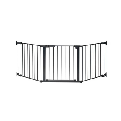 Puerta de Seguridad Autoconfigurable con Cierre Automático (210 cm) - Negro | KidCo
