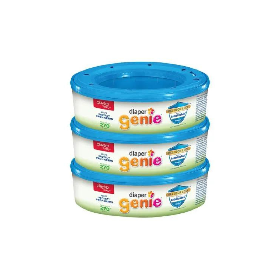 Pack de 3 Bolsas de Repuesto para Basurero Contenedor de Pañales Diaper Genie | Diaper Genie