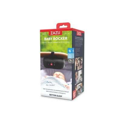 Mecedor de Coches Portátil con Batería Recargable y Sensor de Llanto - Negro | Zazu