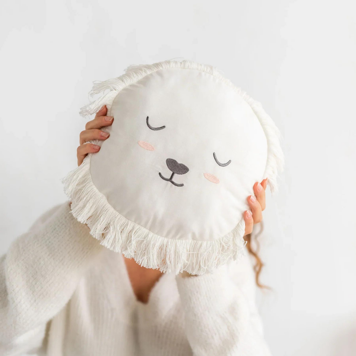 Cojín - León Blanco | Bonjourbébé