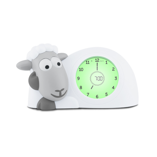 Reloj Educador de Sueño y Luz Noctuna para Niños - Sam The Sheep - Gris | Zazu