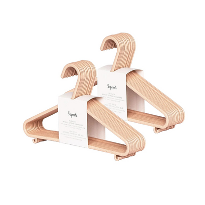 Set de 30 Colgadores Ecológicos para Ropa de Bebés y Niños - Rosado | 3 Sprouts