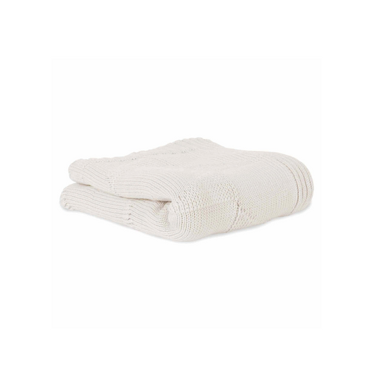 Manta Punto Ivy 100% Algodón Orgánico - Blanco Natural | Bonjourbébé
