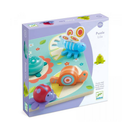 Puzzle Madera Relieve - Lilo | Djeco