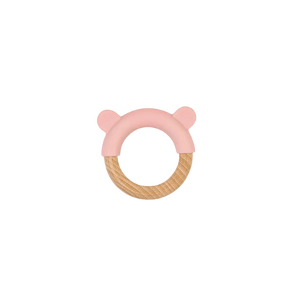 Anillo Mordedor Orejitas - Rosa | Saro