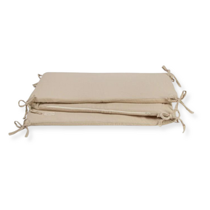 Protector de Cuna de Muselina en Algodón Orgánico - Beige | LOU BLOOM