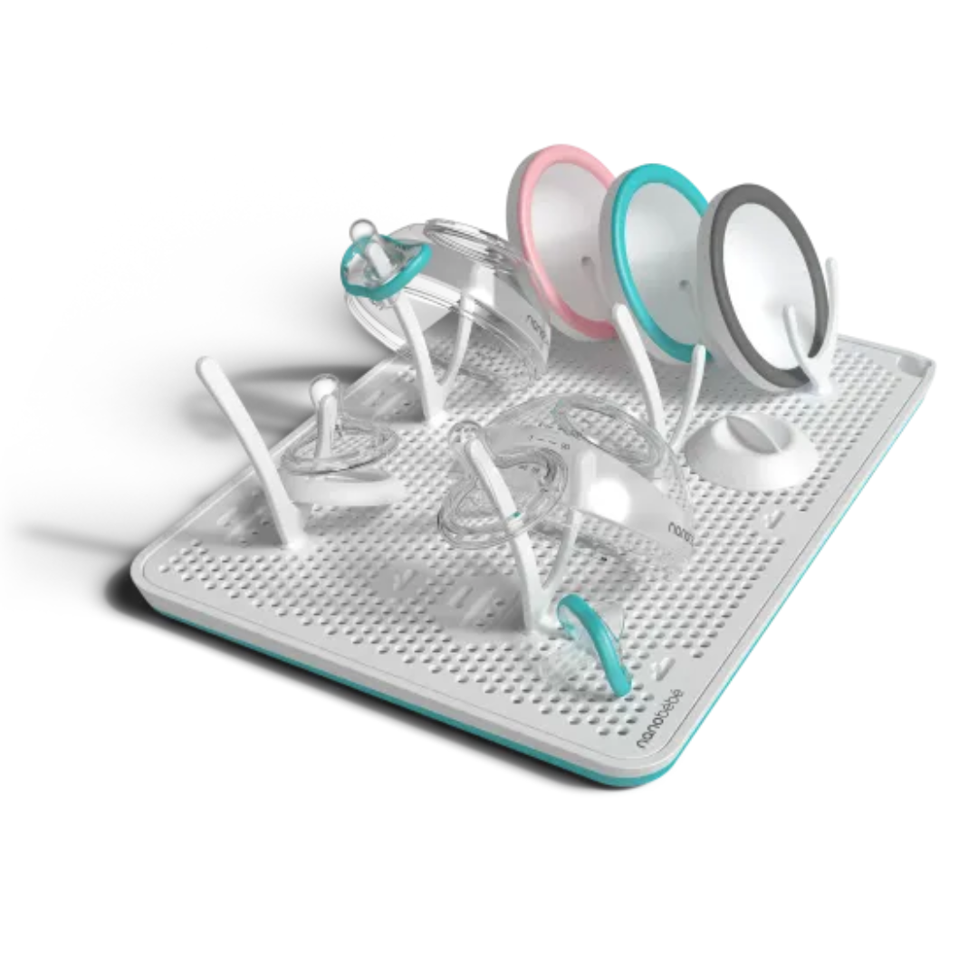 Rack de Secado para Mamaderas - Turquesa | Nanobebé