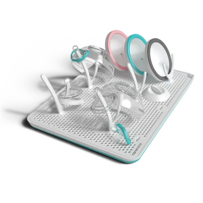 Rack de Secado para Mamaderas - Turquesa | Nanobebé