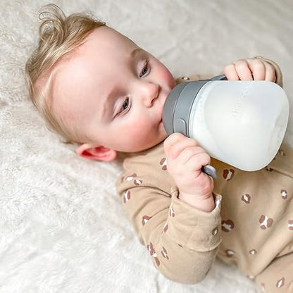 Mamadera de Silicona 270 ml - Gris | Nanobebé