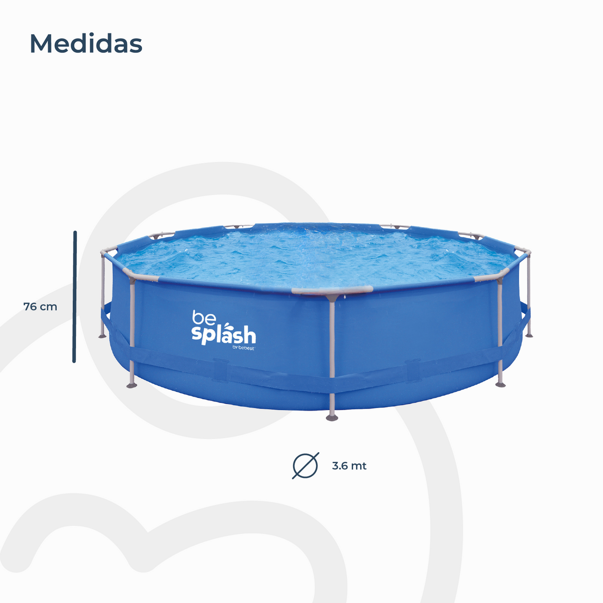 Piscina Circular Estructural Be Splash | Bebesit
