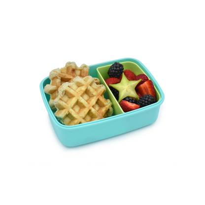 Lonchera Bento Box con Compartimentos Removibles 880 ml - Celeste, Lima y Verde | Melii