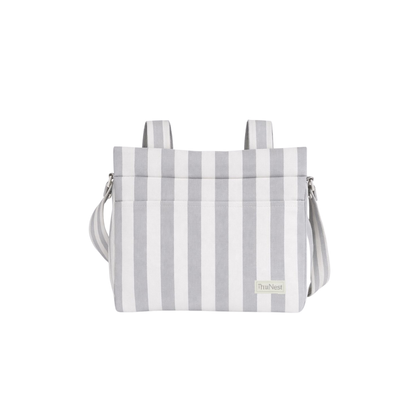 Bolso Clásico - Rayas Gris | miNest