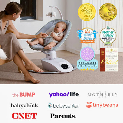 Momcozy CocoSway Columpio Eléctrico para Bebé con Movimiento 3D - MOMCOZY - Mini Nuts - Expertos en sillas de auto y coches de paseo