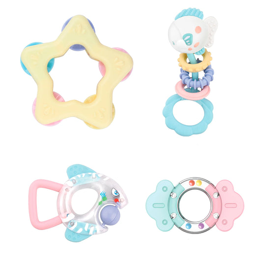 Set of 4 Pastel Teethers - Fish