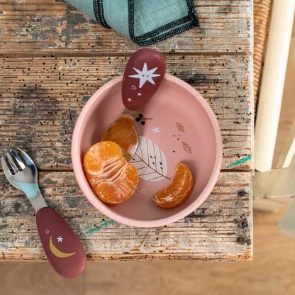 Set de Cubiertos de Acero con Mango de Silicona - Après la Pluie | Moulin Roty