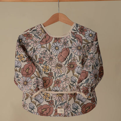 Babero Manga Larga - Flores Retro | Mushie