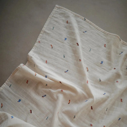 Manta Swaddle de Muselina de Algodón Orgánico - Cars | Mushie